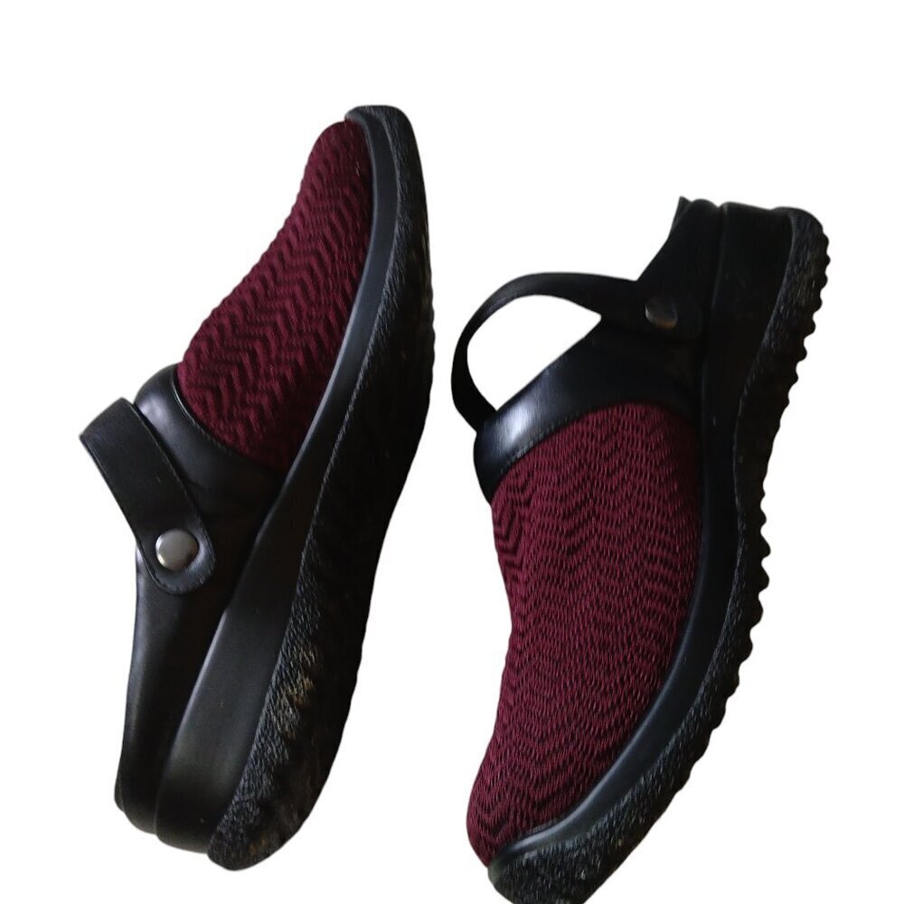 Drew Savannah Women's Size 8M Mule Clog Slingback Slip On Burgundy Casual - Picture 6 of 8